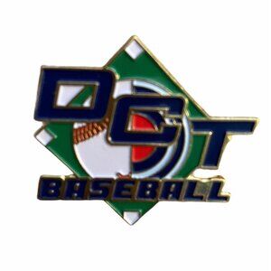 DCT "Double Ca Thud" Baseball Lapel / Hat Pin Enamel 1.5” x 1.25”